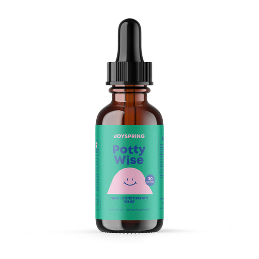 JoySpring Potty Wise Consitpation Relief for Kids for Happy Comfortable Kids - Natural Constipation Relief for Kids - Gentle Herbal Laxatives for Constipation - Vegan, Gluten-Free, Sugar-Free