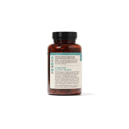 NatureWise Extra-Strength Omega 3 Fish Oil Supplement - 1000mg per Serving - 600 EPA & 400 DHA and Vitamin E - Support for Heart & Brain Health - Lemon Flavor, Non-GMO - 60 Softgels[1-Month Supply]