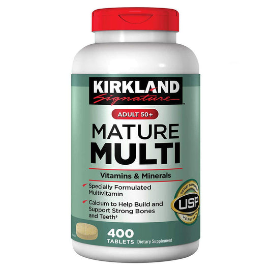 Kirkland Signature Adults 50+ Mature Multi, 400 Tablets 1