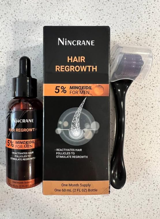 5% Minoxidil for Men Hair Regrowth, Beard Growth Kit, Minoxidil for Men Beard Growth Oil, Minoxidil Beard Growth Kit Extra Strength Hair, Topical Hair Serum for Scalp Hair Loss