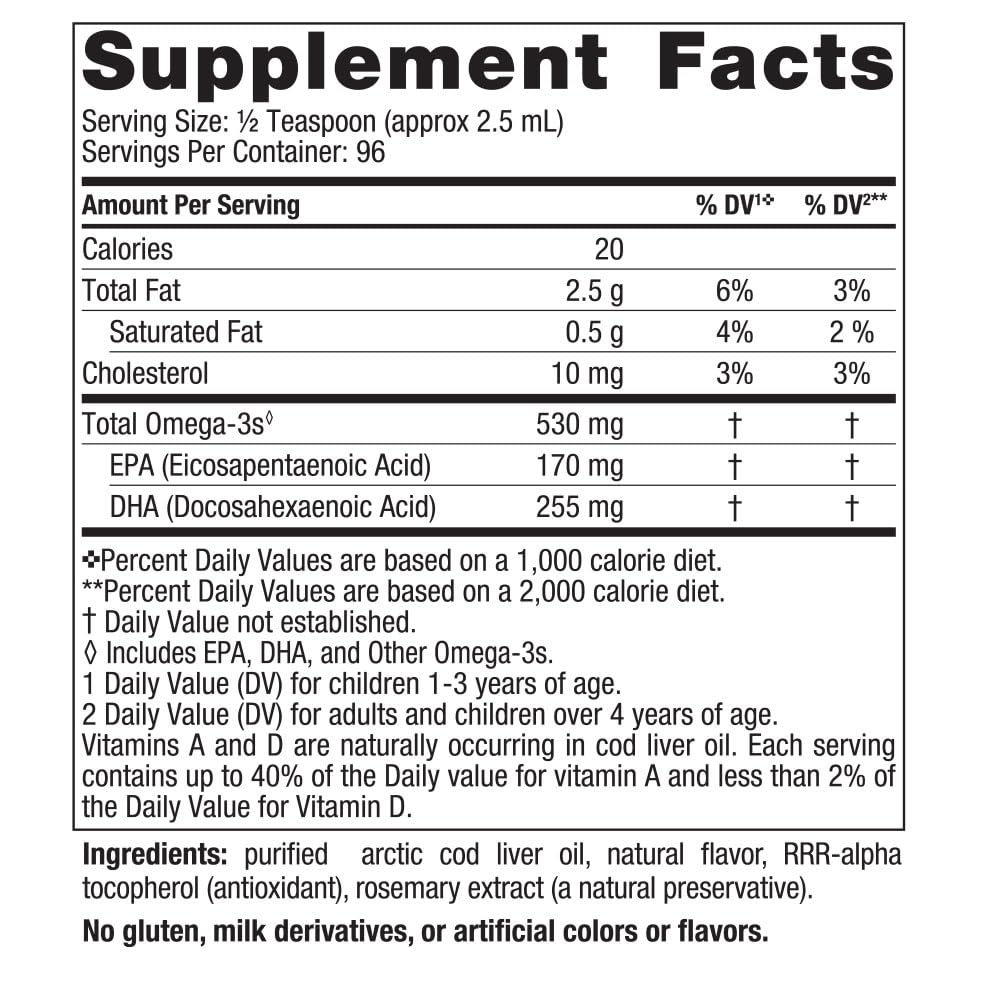 Nordic Naturals Children’s DHA, Strawberry - 8 oz for Kids - 530 mg Omega-3 with EPA & DHA - Brain Development & Function - Non-GMO - 96 Servings
