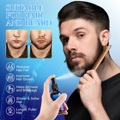 5% Minoxidil Hair Growth Spray for Hair and Beard Regrowth & Restore Thinning and Weak Hair,Nursing Scalp Help Regrow Hair Reduce Hair Damage and Dair loss, for Men and Women,2.02 OZ