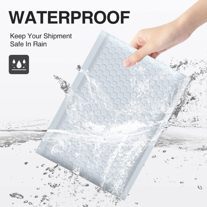 UCGOU Bubble Mailers 6x10 Inch White 25 Pack Poly Padded Envelopes Small Business Mailing Packages Opaque Self Seal Adhesive Waterproof Boutique Shipping Bags for Jewelry Makeup Supplies #0