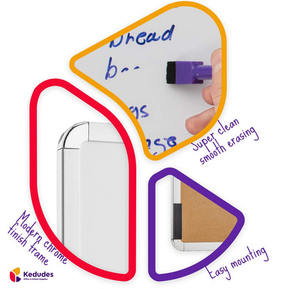 Magnetic Small White Board Dry Erase 11’’x14’’ - Mini Dry Erase Board Magnetic with 6 Markers, Personal Whiteboard Magnetic for Refrigerator Wall, White Boards, Small Magnetic Whiteboard for Fridge