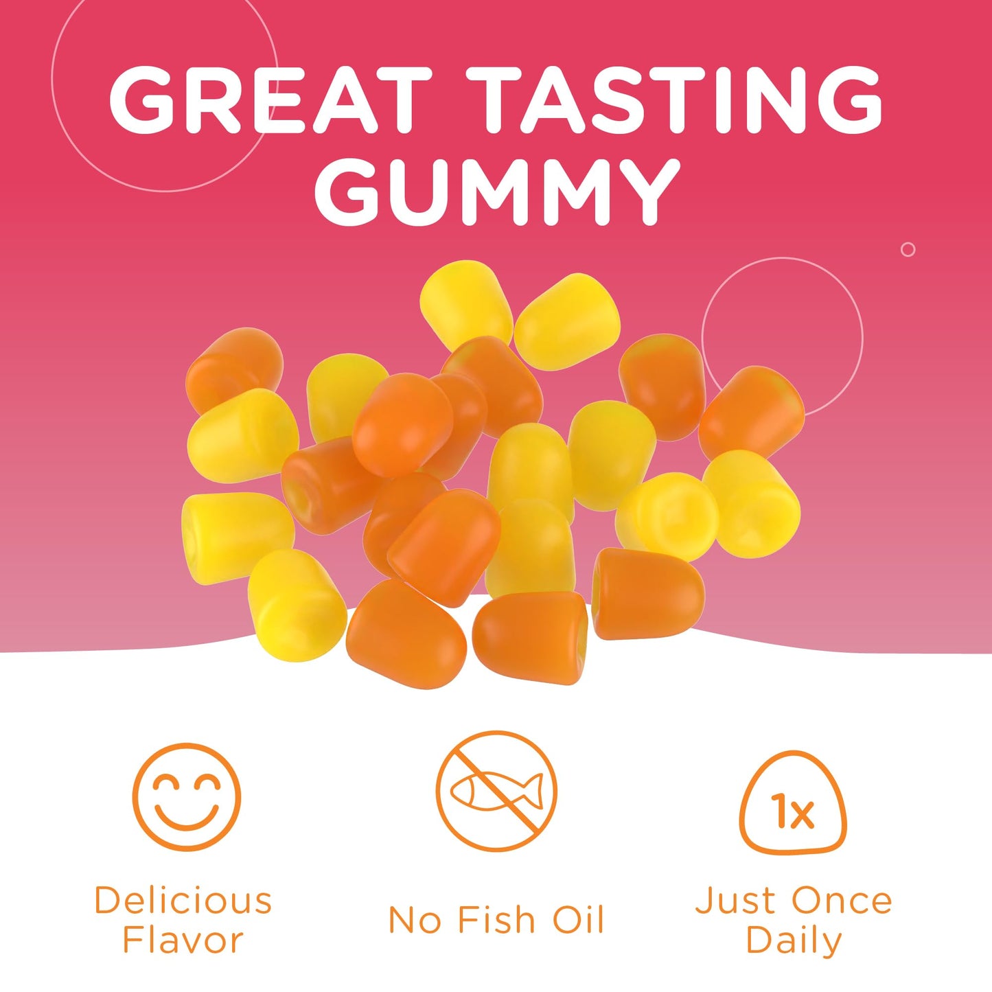 Zahler - Chapter One Omega 3 Gummies for Kids with No Fish Oil (60 Count) - Kosher Omega 3 6 9 Fatty Acids, EPA, DHA - Easy to Take Omega 3 Supplement for Healthy Growth, Development & Brain Function