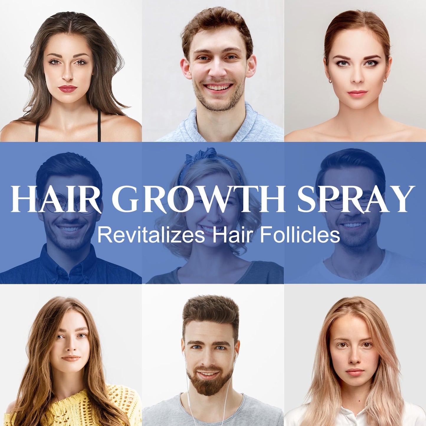 5% Minoxidil Hair Growth Spray for Hair and Beard Regrowth & Restore Thinning and Weak Hair,Nursing Scalp Help Regrow Hair Reduce Hair Damage and Dair loss, for Men and Women,2.02 OZ
