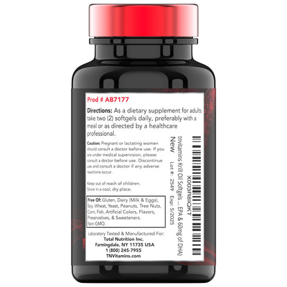 Antarctic Krill Oil 1000mg x 120 Softgels with Astaxanthin | 1000mg Krill Oil, 200 mg Phospholipids, 120 mg EPA, 80 mg DHA, 200 mcg Astaxanthin | Ultra Potent & Pure Omega-3 Cold Water Antarctic Krill