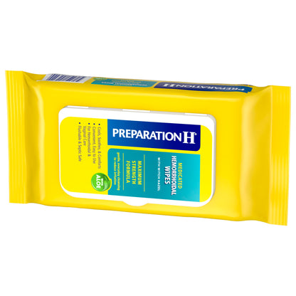 Preparation H Hemorrhoid Flushable Wipes with Witch Hazel for Skin Irritation Relief - 48 Count