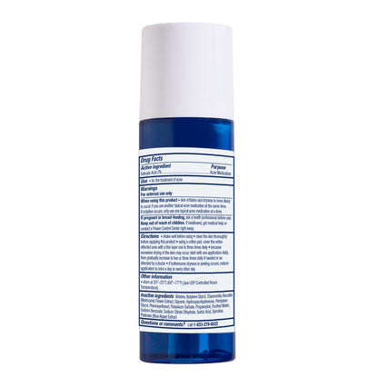 PanOxyl Clarifying Exfoliant with 2% Salicylic Acid, BHA Liquid Exfoliant for Face, Unclogs and Minimizes Appearance of Pores, Blue Algae & Antioxidants Help Calm Redness, For Acne Prone Skin, 4 fl oz