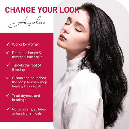 YZmoffer Women's 5% Minoxidil Foam for Hair Thinning and Hair Loss, Hair Growth Treatment for Women's Thicker and Fuller Hair, 2 Pack of 60g, Red
