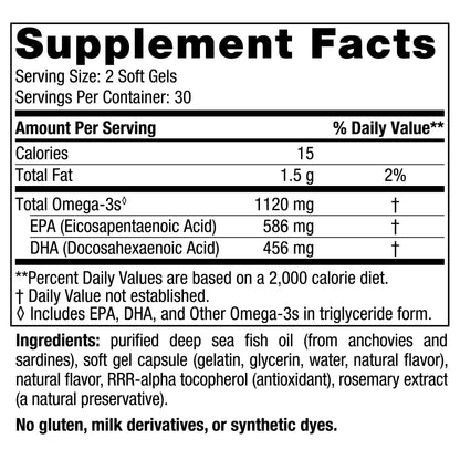 Nordic Naturals Ultimate Omega 2X Teen, Strawberry - 60 Mini Soft Gels - 1120 mg Total Omega-3s with EPA & DHA - Brain Health, Positive Mood, Social Development, Learning - Non-GMO - 30 Servings