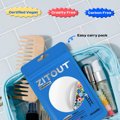 AVARELLE Pimple Patches |Hydrocolloid Acne Patches |ZITOUT FSA HSA Eligible Pimple Patches for Face with Tea Tree, Cica, & Calendula |Vegan, Cruelty Free, Carbonfree