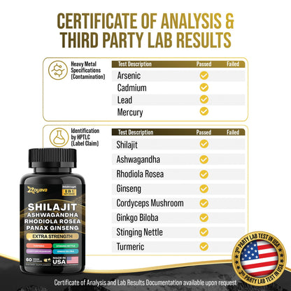 Zoyava Dynamic Vitality Bundle - Sea Moss 7000mg, Black Seed Oil 4000mg, Ashwagandha 2000mg, Ginger & Shilajit 9000mg, Rhodiola Rosea 1000mg, Panax Ginseng 1500mg, All in 1 Supplements (60 Count)