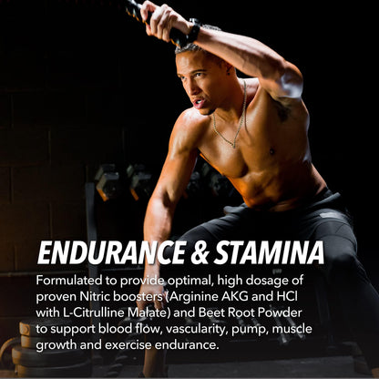 L-Arginine Capsules for Active Males - 60 Count, Non-GMO, 1200mg Blend of L Arginine and L Citrulline - Arginine Supplement for Enhanced Performance - L Arginine 1000mg for Muscle Support
