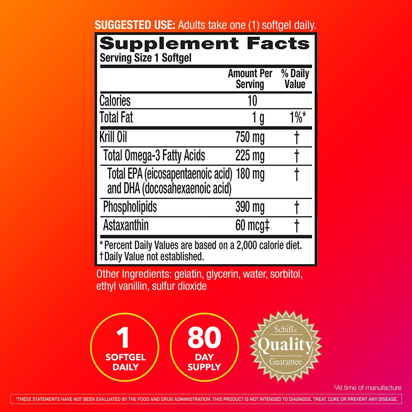 MegaRed Ultra Strength Krill Oil Omega 3 Supplement, 750mg Krill Oil – EPA & DHA & Antioxidant Astaxanthin for Heart Health, 80 Softgels, No Fish Oil Aftertaste