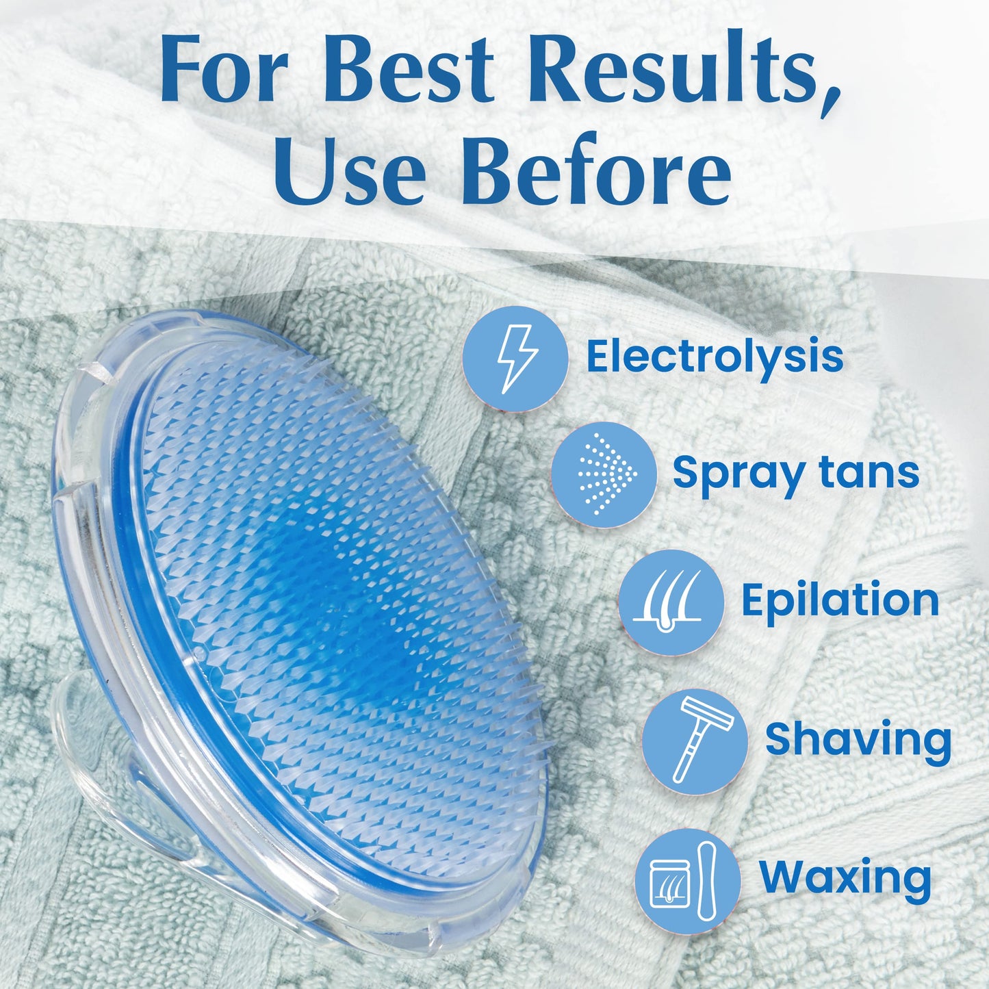 Dylonic Exfoliating Body Scrub Razor Bump Brush + Ingrown Hairs Treatment - Skin Exfoliator for Body Shaving Irritation, Strawberry Legs, Armpit, Bikini Line - Body Exfoliator Scrubber Loofah